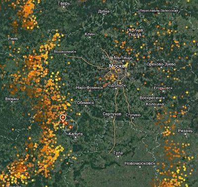 Мониторинг грозовой деятельности (Lightning location System)