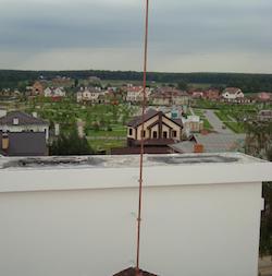 Медный молниеприемник диаметром 8 мм, высота 3.5 метра - фото 2